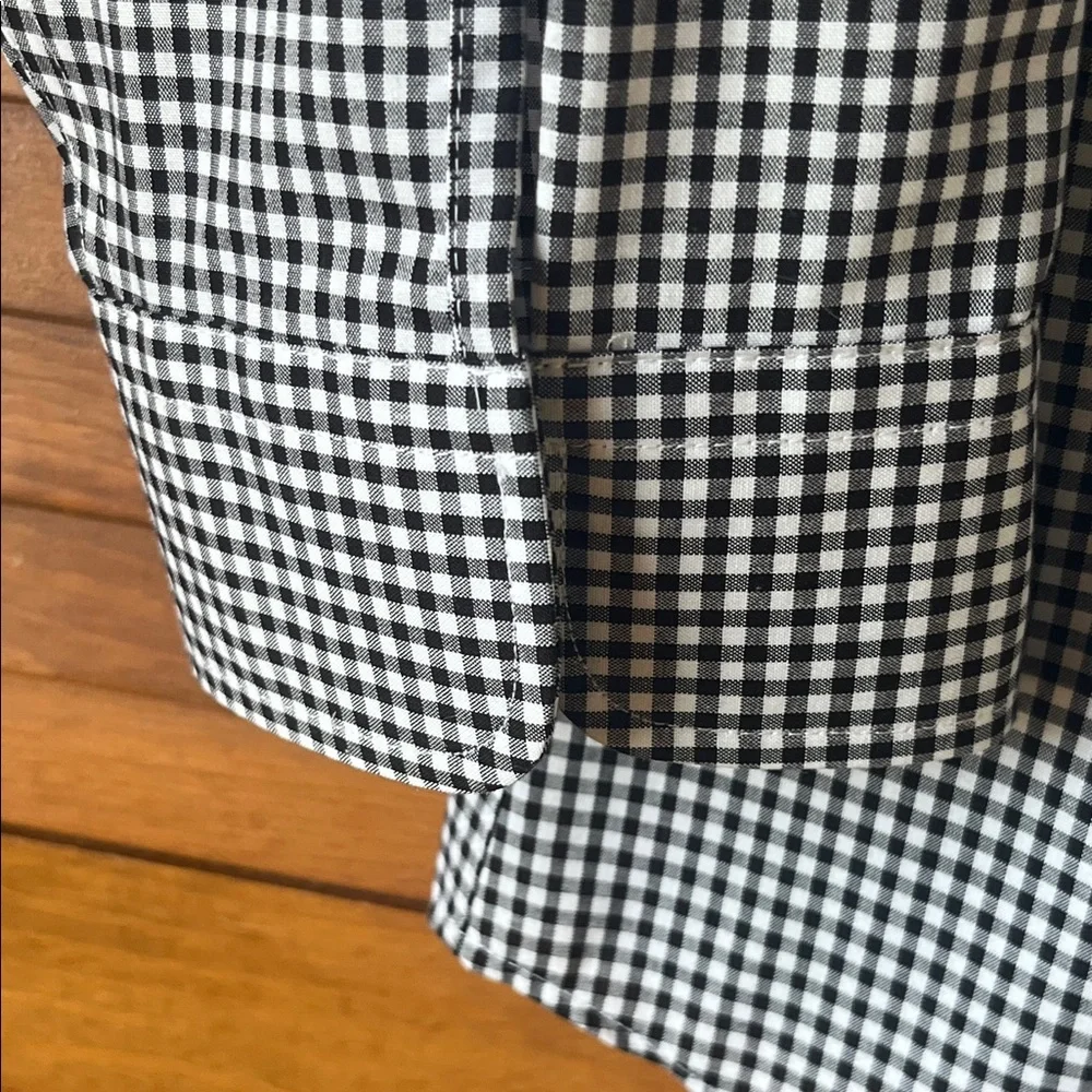 Ralph Lauren Ladies Black and White Checkered Shirt Size PM NWT - Picture 4 of 6